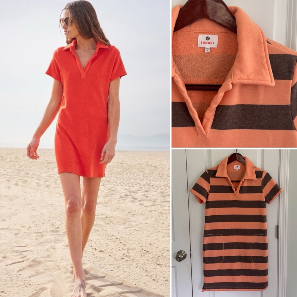 Sundry Polo Sweatshirt Dress